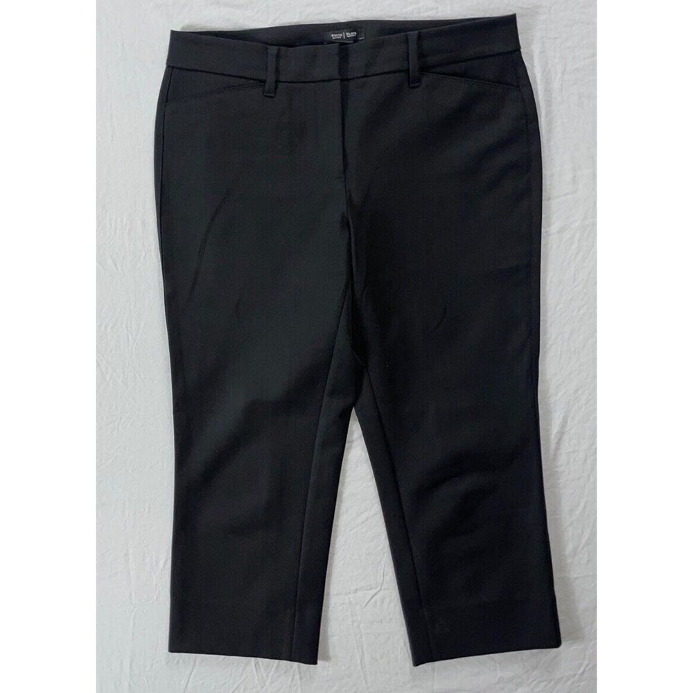 White House Black Market WHBM 'Straight Crop' Bi-Stretch Chino Pants. Women's 8.